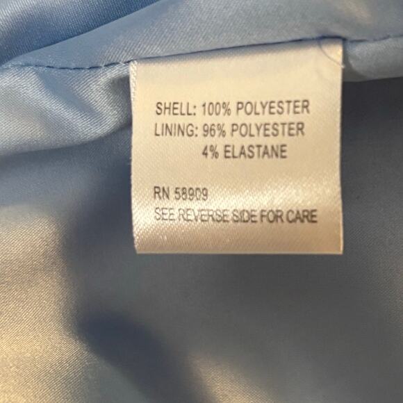 NWT Alex Marie Polka Dot Dress Women's Plus Size 20W Blue White Chiffon Wedding - Picture 10 of 12